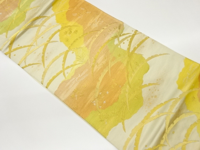 6809146: JAPANESE KIMONO / VINTAGE FUKURO OBI / WOVEN